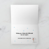 ポーラーベアと子どものホリデーカード シーズンカード (内部)