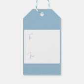 ポーラーベアと雪だるまクリスマスプレゼントラベル ギフトタグ (裏面)