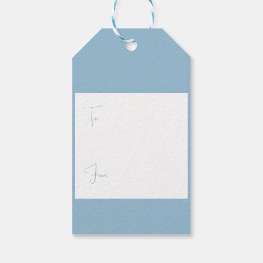 ポーラーベアと雪だるまクリスマスプレゼントラベル ギフトタグ (裏面)