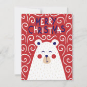 ポーラーベアのクリスマスカード シーズンカード (正面)