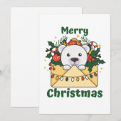 ポーラーベアのクリスマスレター 冬の動物たち ポーラ シーズンカード (正面/裏面)