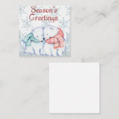 ポーラーベアのクリスマス ノートカード (正面/裏面)