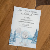ポーラーベアのクリスマス ファーストバースデー ウィンター 招待状
