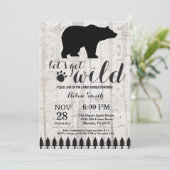 ポーラーベアのベビーシャワー招待状 招待状 (スタンド正面)