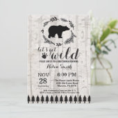 ポーラーベアのベビーシャワー招待状 招待状 (スタンド正面)