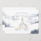 ポーラーベアの招待状 招待状 (正面/裏面)