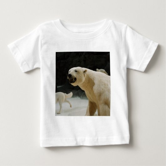 ポーラーベアの笑顔 ベビーTシャツ (正面)