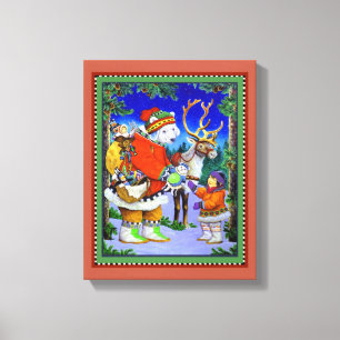 ポーラーベアの贈り物 キャンバスプリント