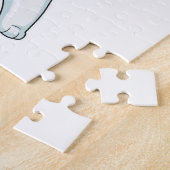 ポーラーベアアットヨガフィットネスイン立ち ジグソーパズル (側面)