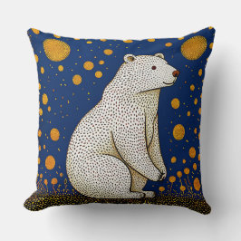 ポーラーベアイラストレーション クッション