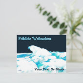 ポーラーベアオンアイスフレーリヒェウェイナクテン シーズンポストカード (スタンド正面)