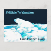 ポーラーベアオンアイスフレーリヒェウェイナクテン シーズンポストカード (正面)