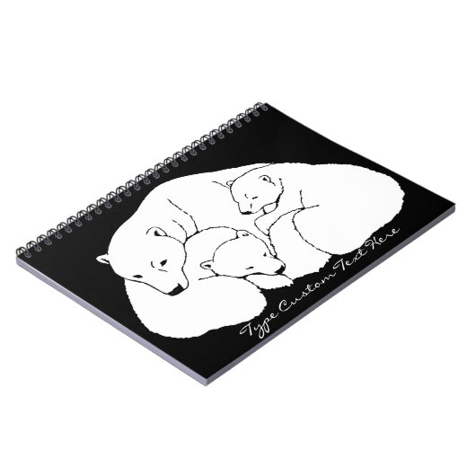 ポーラーベアカスタムノートBear Art Journal Book ノートブック (左側)