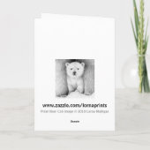 ポーラーベアカブクリスマスカード シーズンカード (裏面)