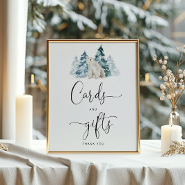 ポーラーベアカードとギフトポスター ポスター