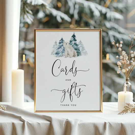 ポーラーベアカードとギフトポスター ポスター