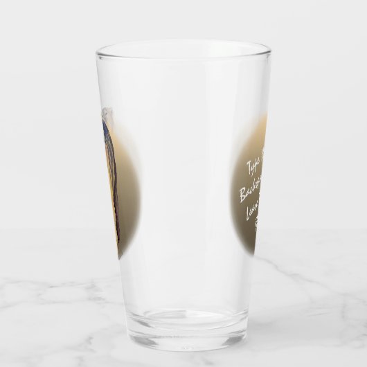 ポーラーベアガラスベアアートグラスパーソナライズされた タンブラーグラス (左)