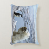 ポーラーベアキュブ&ペンギン最高のフレンズ アクセントクッション (正面(垂直))