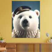 ポーラーベアパイロットキャプテン キャンバスプリント (インサイチュ (リビング))