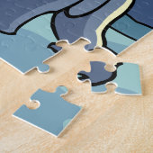 ポーラーベアパズルパーソナライズされたポーラーベアアートギフト ジグソーパズル (側面)