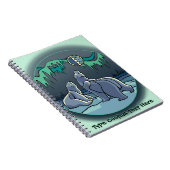 ポーラーベアパーソナライズされたノートBear Art ノートブック (右側)