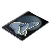 ポーラーベアパーソナライズされたノートBear Art ノートブック (左側)