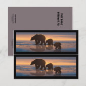 ポーラーベアファミリーのしおり ポストカード (正面/裏面)