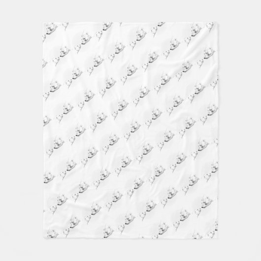 ポーラーベアブランケットマザー&ベアカブ毛布 フリースブランケット (正面)