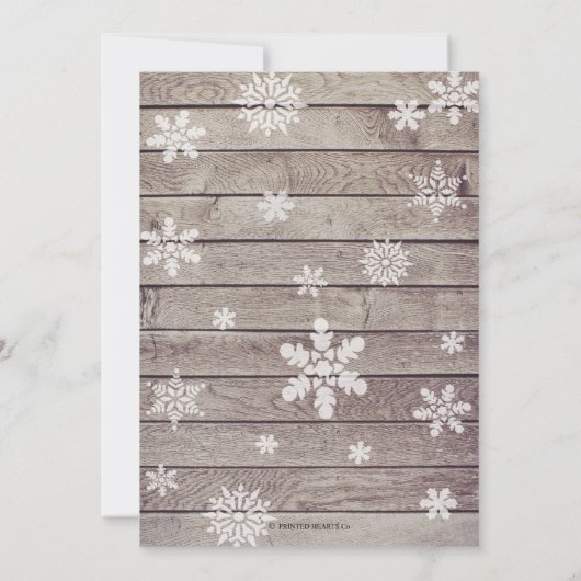 ポーラーベアベイビーシャワー招待状I 男女兼用 招待状 (裏面)