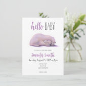 ポーラーベアベビーシャワー招待状 招待状 (スタンド正面)