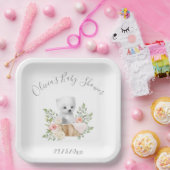 ポーラーベアベビーシャワー紙プレート ペーパープレート (パーティー)