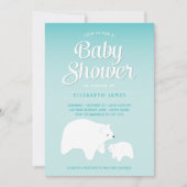 ポーラーベアベビー 招待状 (正面)