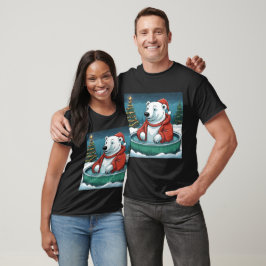ポーラーベアホットタブクリスマス Tシャツ
