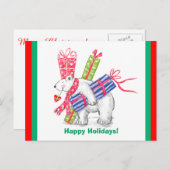 ポーラーベアホリデーギフト シーズンポストカード (正面/裏面)