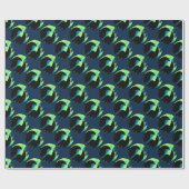 ポーラーベアラッピング紙トライバルアートギフト紙 ラッピングペーパー (フラット)