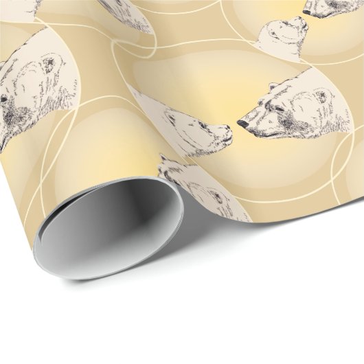 ポーラーベアラッピング紙ベアキュービーギフト紙 ラッピングペーパー (ロールコーナー)