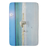 ポーラーベアーとジャックラッセル 出会い 記憶フォームバスマット バスマット (正面縦)