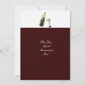 ポーラーベアーのカクテルパーティー , 白茶色 赤 招待状 (裏面)