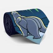 ポーラーベアーのタイ ワイルドライフアート タイ クマのネクタイ (ロール)