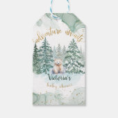 ポーラーベアーの冒険が待っている かわいいベビーシャワー ギフトタグ (正面)