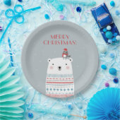 ポーラーベアーウィッシュ紙プレート ペーパープレート (パーティー)