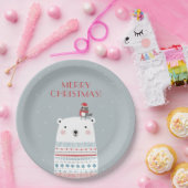 ポーラーベアーウィッシュ紙プレート ペーパープレート (パーティー)