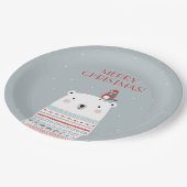 ポーラーベアーウィッシュ紙プレート ペーパープレート (アングル)