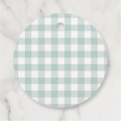 ポーラーベアーウッドランド冬のベビーシャワー フェイバータグ (裏面)