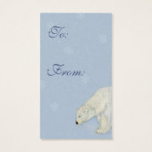 ポーラーベアークリスマスギフトタグカードEdmund Dulac (裏面)