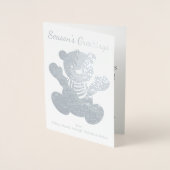 ポーラーベアークリスマスグリーティング 箔カード (正面)