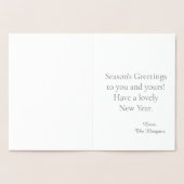 ポーラーベアークリスマスグリーティング 箔カード (内部)