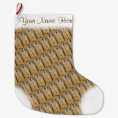 ポーラーベアークリスマスストッキングカスタムベアーストッキング ラージクリスマスストッキング (正面)