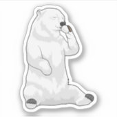 ポーラーベアーコーヒーカップ シール (正面)