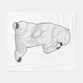 ポーラーベアーコーヒーカップ フリースブランケット (正面(横))